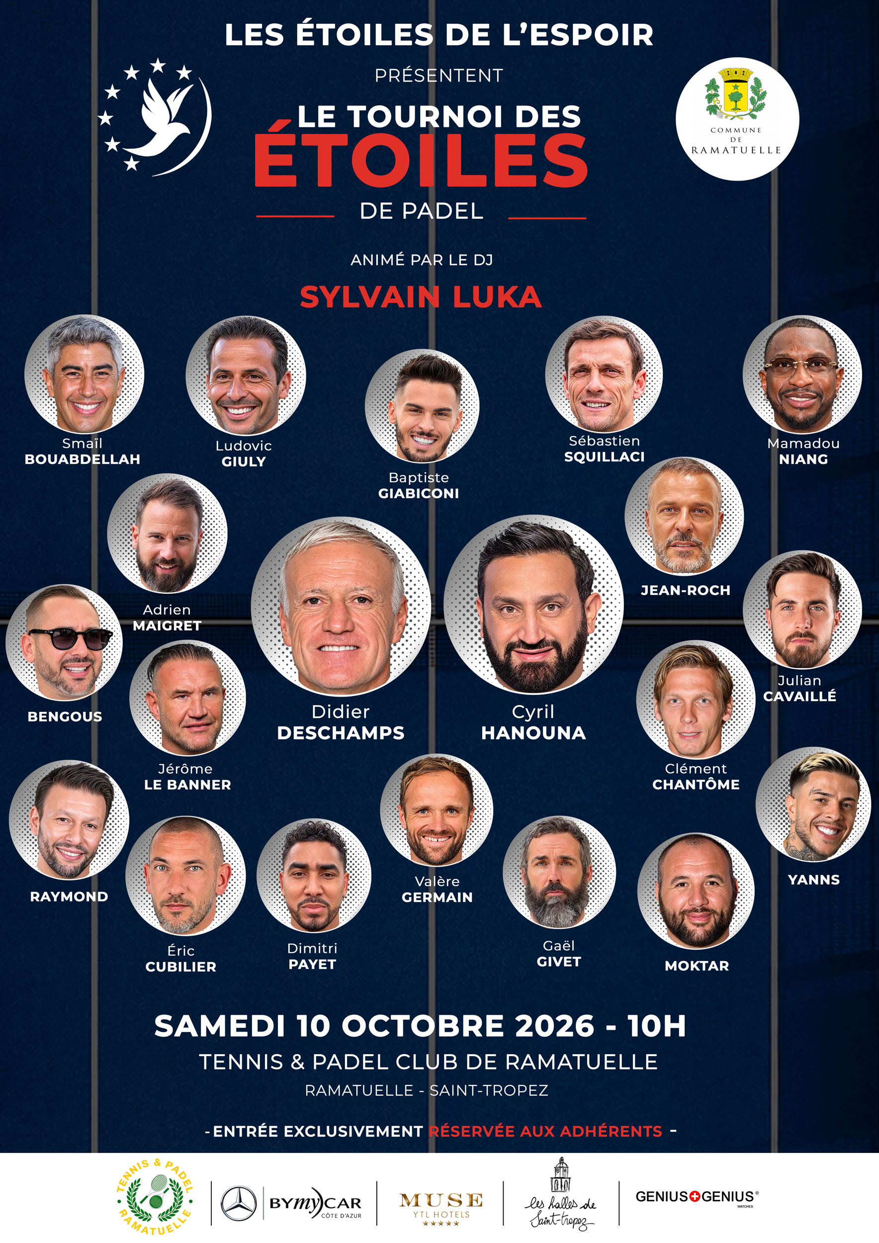 Le Tournoi des Étoiles de Padel - Affiche 1